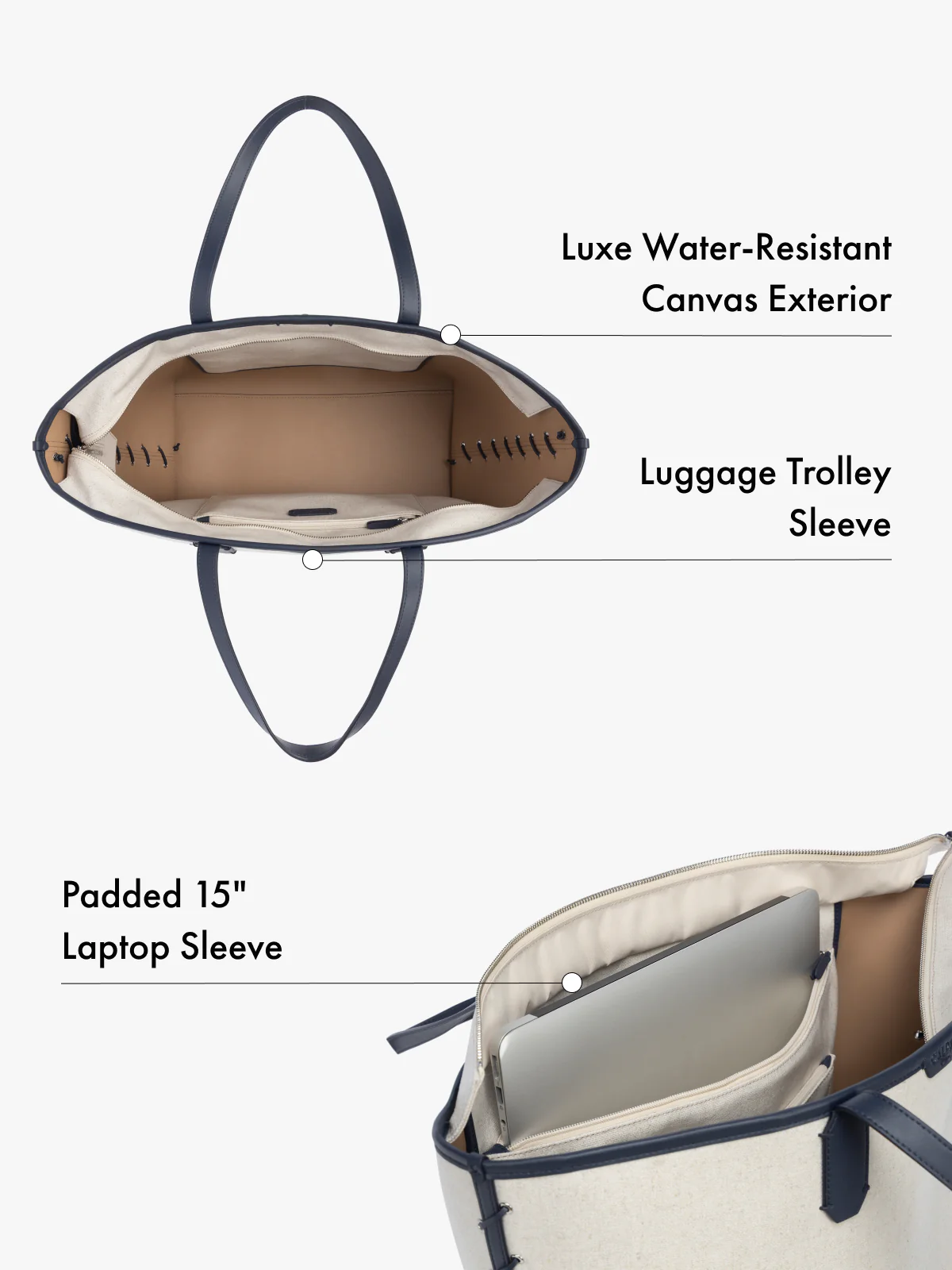 Colette 15" Canvas Laptop Tote - Image 8