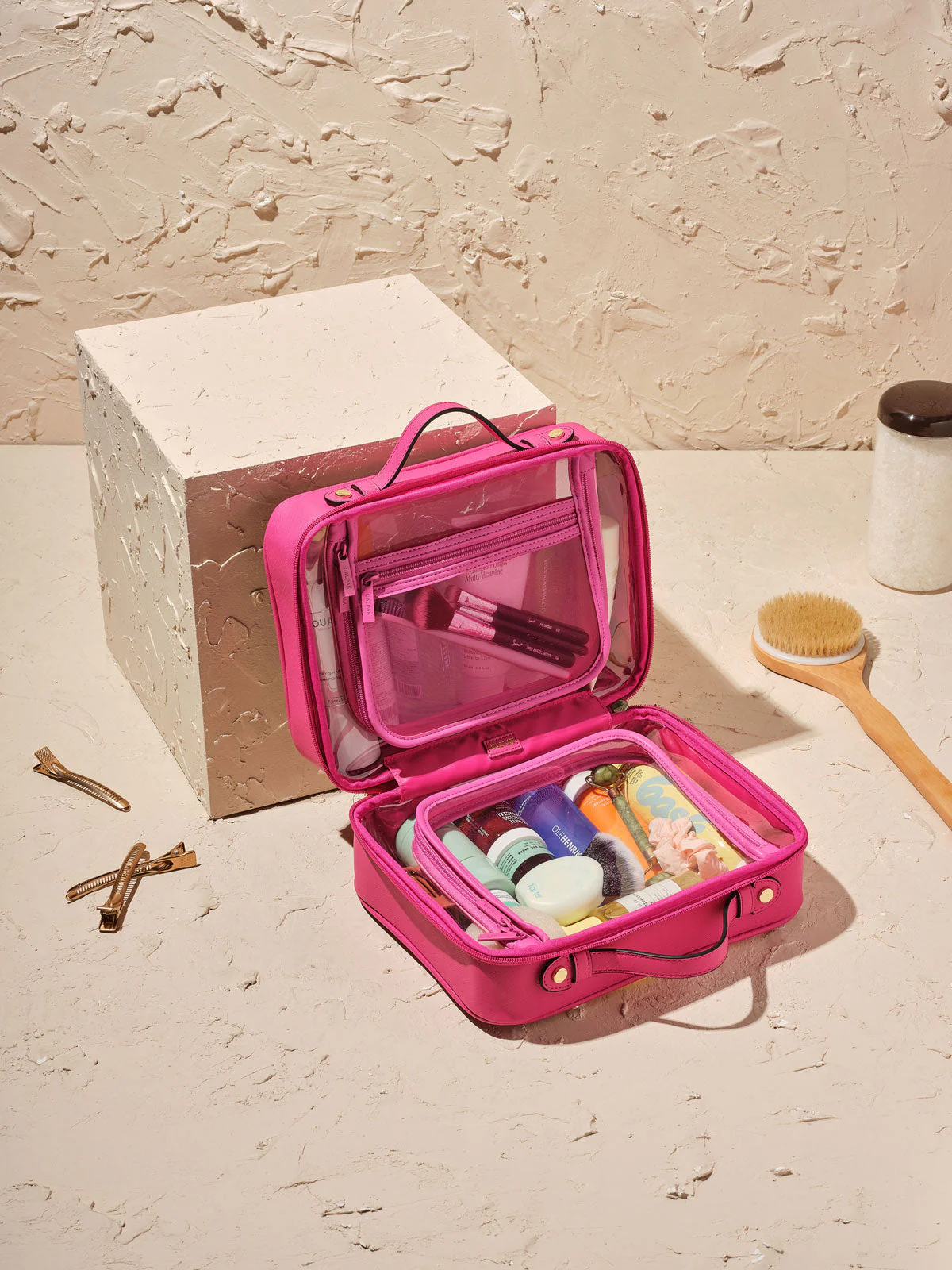 Large Clear Cosmetics Case - Image 56